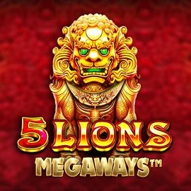 5 Lions Megaways logo by Pragmatic Play at Bloody Slots Casino