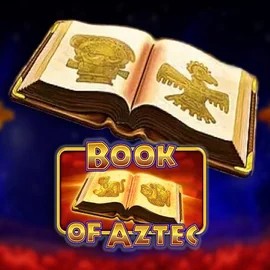 Logo of Book of Aztec from Amatic Industries at Bloody Slots Casino