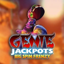 Genie Jackpots: Big Spin Frenzy slot logo by Blueprint Gaming at Bloody Slots Casino