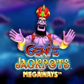 Logo of Genie Jackpots Megaways from Blueprint Gaming at Bloody Slots Casino
