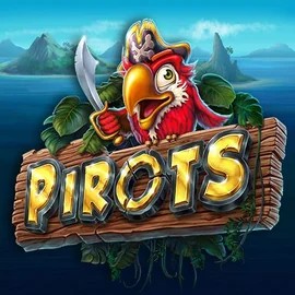 Pirots slot logo by ELK Studios at Bloody Slots CasinoPirots