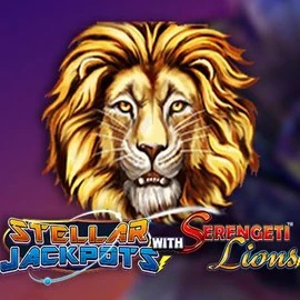 Jackpots logo of Stellar Jackpots with Serengeti Lions from Lightning Box Game at Bloody Slots Casino